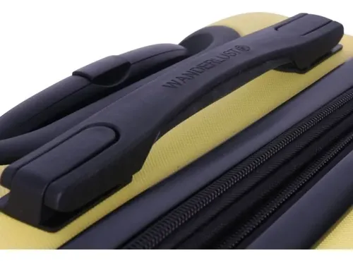 Valija Wander Original Wanderlust Resistente Y Ligera Amarillo Rígida