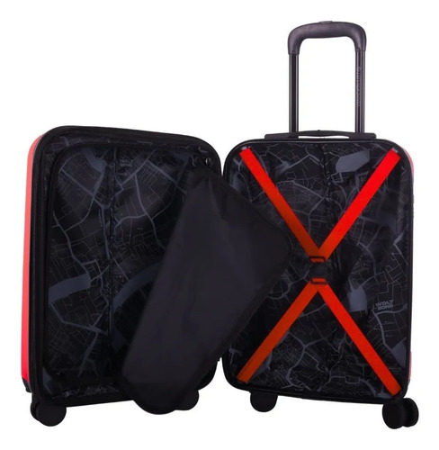 Valija Rígida Original Hard Abs Wanderlust Resistente Rojo Rígida