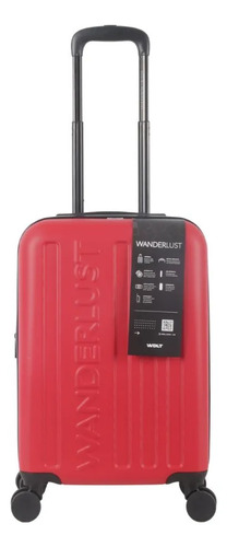 Valija Rígida Original Hard Abs Wanderlust Resistente Rojo Rígida