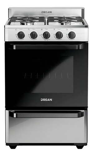 Cocina Multigas 56 Cm Inoxidable Drean Cd5602ai0 Gris