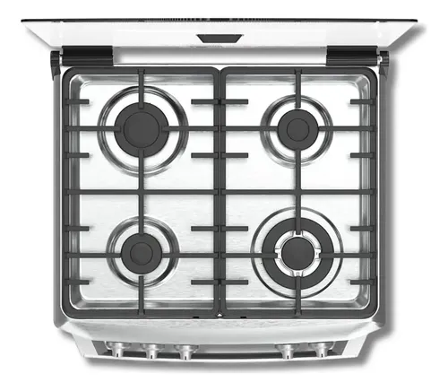 Cocina A Gas Drean Display Digital Timer Luz 4 Hornallas Plateado