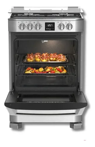 Cocina A Gas Drean Display Digital Timer Luz 4 Hornallas Plateado