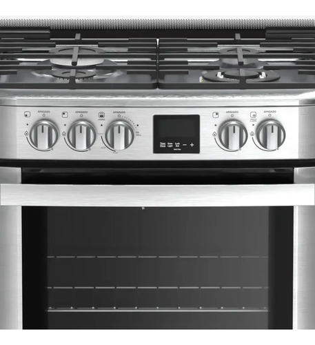 Cocina A Gas Drean Display Digital Timer Luz 4 Hornallas Plateado