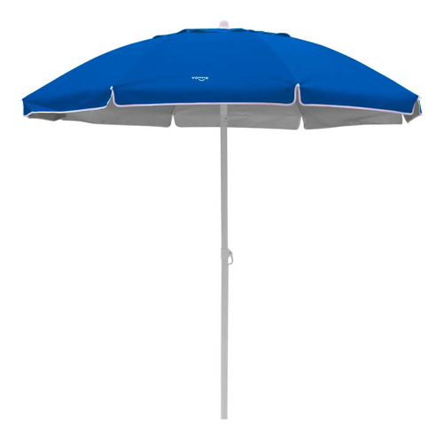 Sombrilla De Playa Vonne 2m C/bolso De Transporte Azul Lisa