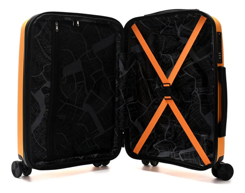 Valija Rígida Urban Hard Pp Wanderlust Resistente Y Ligera Naranja Set Valijas Wanderlust Urban Hard Pp