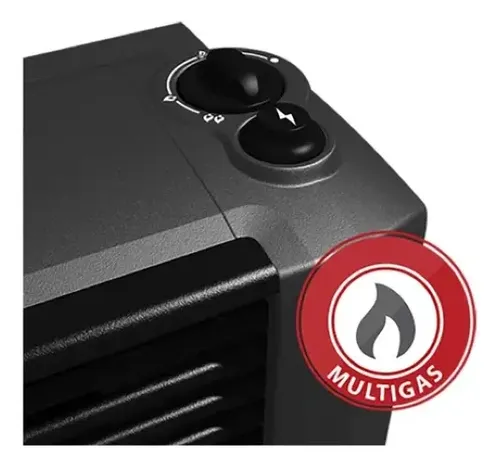 Calefactor Coppens 2500 Tb Izquierdo Peltre Ii Acero Gris Oscuro