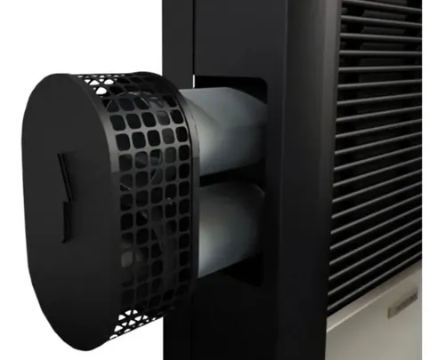 Calefactor Coppens 2500 Tb Izquierdo Peltre Ii Acero Gris Oscuro