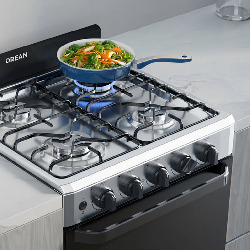 Cocina Multigas 56 Cm Inoxidable Drean Cd5603ai0 Gris