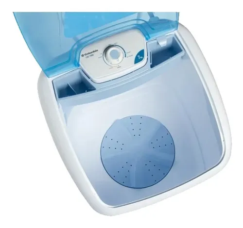 Lavarropa Columbia Lsc7000 7 Kg 7 Prog C/sup Blanco/celeste