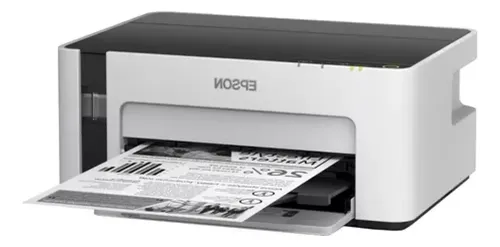 Impresora Epson Ecotank M1120 Con Wifi Blanca Y Negra 220v Blanco/negro
