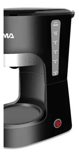 Cafetera Filtro Atma Semi Automática 1.5l Ca8143dhfp Negra Color Negro