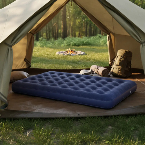 Colchon Inflable 2 Plaza Avenli 22x191x137 Hasta 200kg Azul