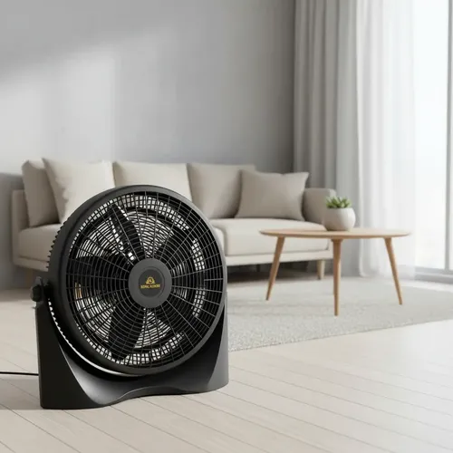 Turbo 16  King-house Kh16 3vel/silencioso/regulable/5 Aspas 40.64 Cm Negro Plástico 5