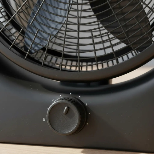 Turbo 16  King-house Kh16 3vel/silencioso/regulable/5 Aspas 40.64 Cm Negro Plástico 5