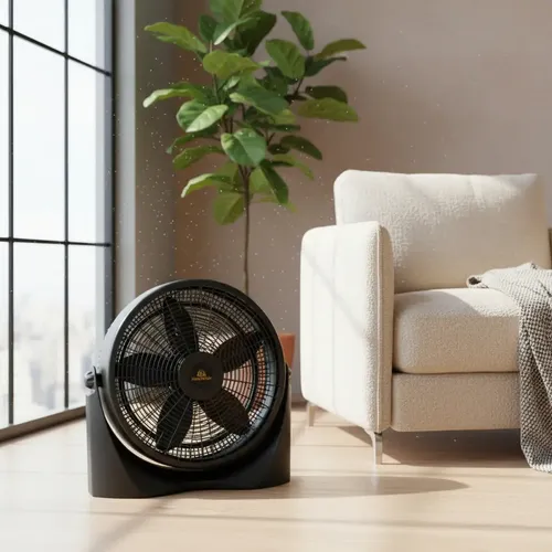 Turbo 16  King-house Kh16 3vel/silencioso/regulable/5 Aspas 40.64 Cm Negro Plástico 5