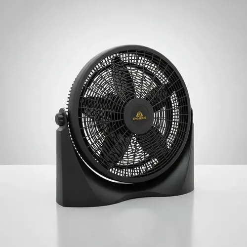 Turbo 20 King-house Kh20 3vel/silencioso/regulable/5 Aspas 50.8 Cm Negro Plástico 5
