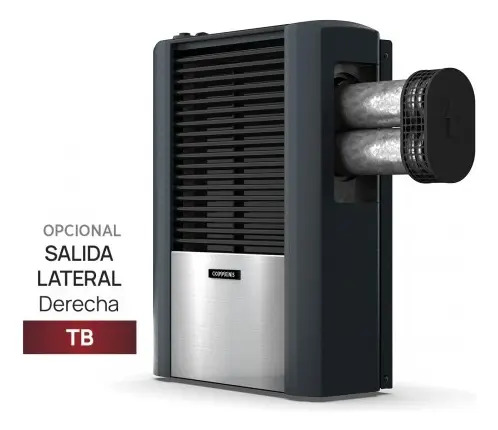Calefactor Coppens 6000 Tb Derecho Peltre Ii Acero Derecha
