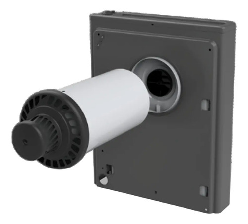 Calefactor Uniqo 3500 Tb Uniqo35 Salida Concentrica Gris Oscuro