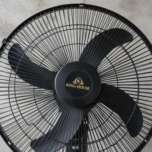 Ventilador Pared 20  King-house 3 Aspas Silencioso 90w 50.8 Cm 50hz Negro Polipropileno 3