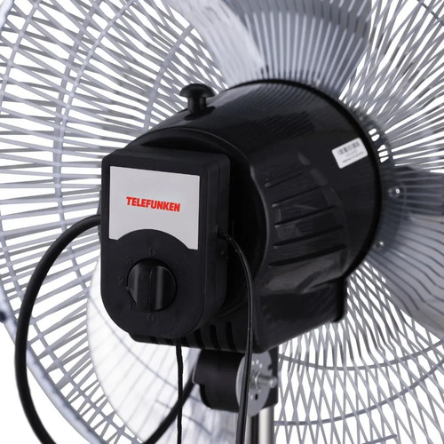 Ventilador Telefunken 18  3 En 1 Negro Pie/pared/piso Negro Plateado Plástico 3