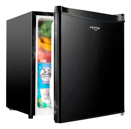 Heladera Vonne Minibar De 46 L Negra Con Puertas Reversibles Negro