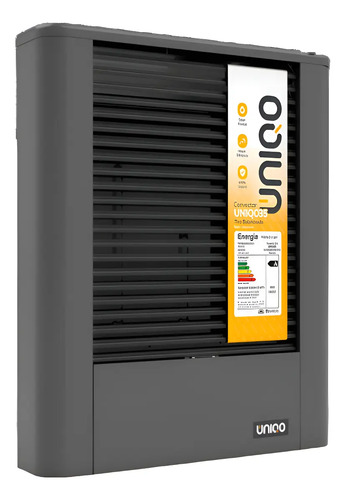 Calefactor Uniqo 5500 Tb Uniqo55 Salida Concentrica Negro