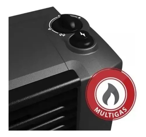 Calefactor Coppens 4000 Tbu Izquierdo Peltre Ii Acero Tiza/grafito