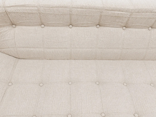 Sillón Doble King-house Camelia Alta Densidad En Caja Crema Liso