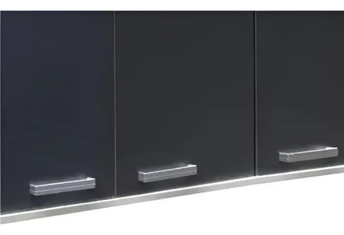 Alacena 1.40 X 0.63 Melamina Platinum 3p 30420e Blanco/gris Blanco/grafito