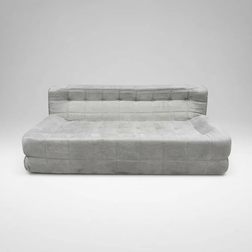 Sillón King-house Camelia 2 Cuerpos Alta Densidad Gris Gris Claro Liso