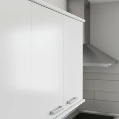Alacena Melamina 1.60 M Platinum 4 Puertas 3 Estantes Blanca Blanco