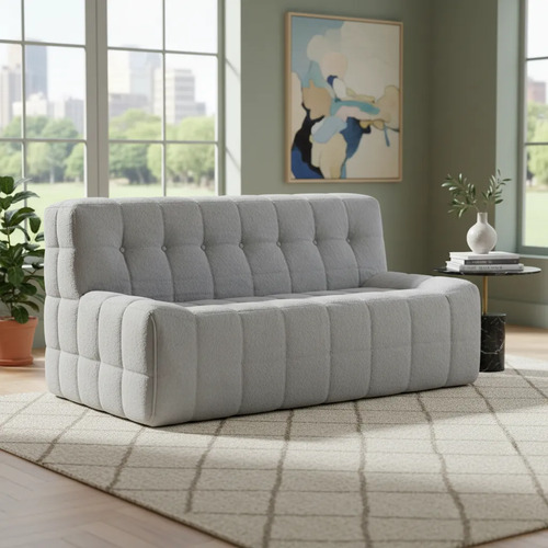 Sillón King-house Camelia 3 Cuerpos Compacto En Caja Gris Gris Liso
