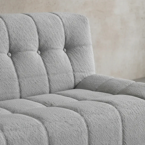 Sillón King-house Camelia 3 Cuerpos Compacto En Caja Gris Gris Liso