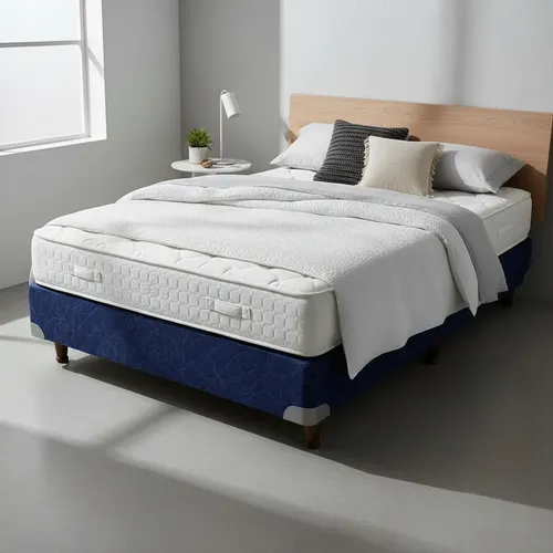 Sommier Base King-house 0.80 X 1.90 Tennessee Light Blue Azul