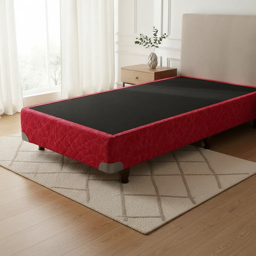 Base Sommier King-house 0.80 X 1.90 Rojo Rojo