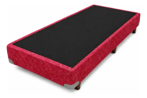 Base Sommier King-house 0.80 X 1.90 Rojo Rojo