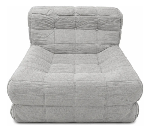 Sillón King-house Camelía Alta Densidad En Caja Gris Claro Liso
