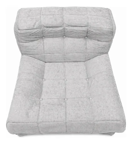 Sillón King-house Camelía Alta Densidad En Caja Gris Claro Liso