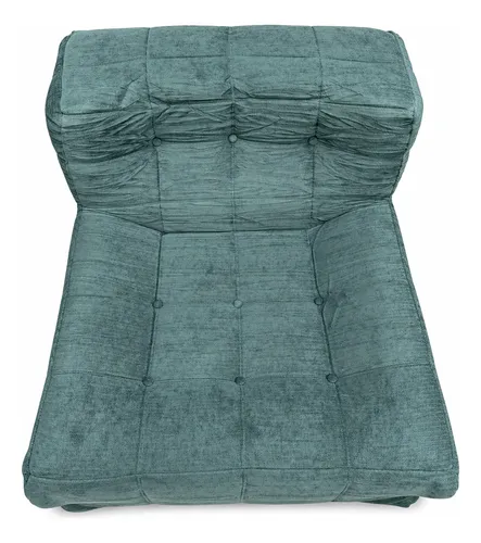 Sillón King-house Camelia Alta Densidad Compacto En Caja Petroleo Oscuro Liso