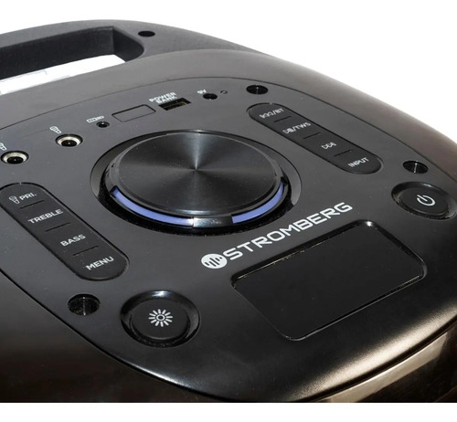 Parlante Portatil Stromberg Vibe-2 Bluet/luces/ecuali/80w Negro
