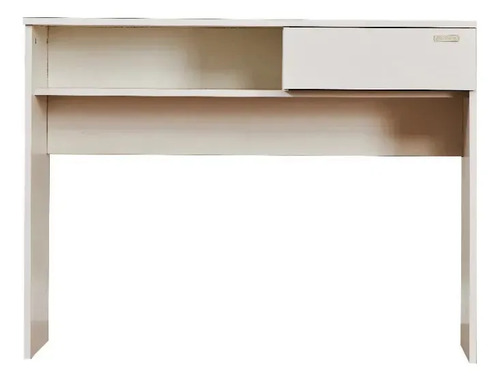 Escritorio Platinum 9038 | 100x75 Cm | 1 Cajón Y Estante | Melamina Blanco