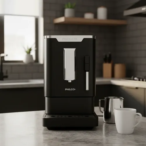Cafetera Express Philco 1470 W Pantalla Digital Negro