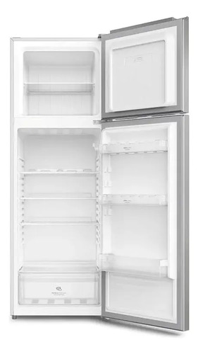 Heladera Gafa 311l Top Freezer Puerta Reversible Plata Hg Plateado