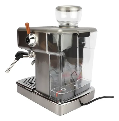 Cafetera Expreso Molinillo Regulable 15 Bares Digital Inox Gris