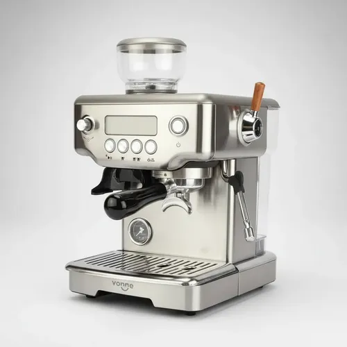 Cafetera Expreso Molinillo Regulable 15 Bares Digital Inox Gris