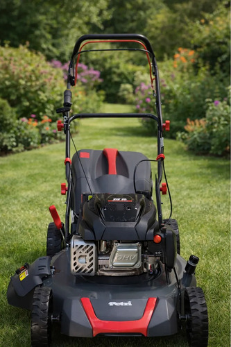 Cortadora Césped Petri 7 Hp Naftera Autopropulsada 3 En 1 Negro