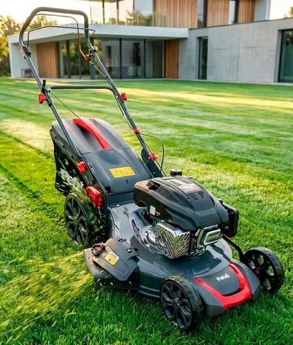 Cortadora Césped Petri 7 Hp Naftera Autopropulsada 3 En 1 Negro
