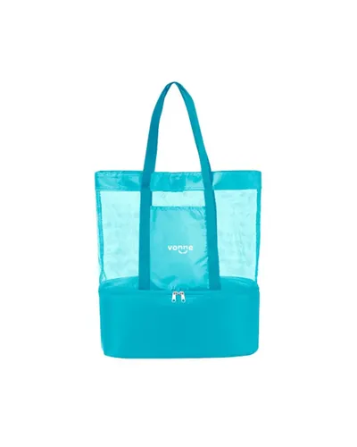 Bolso Playero Con Conservadora Termica De Alimentos & Bebidas Vonne Celeste Turquesa