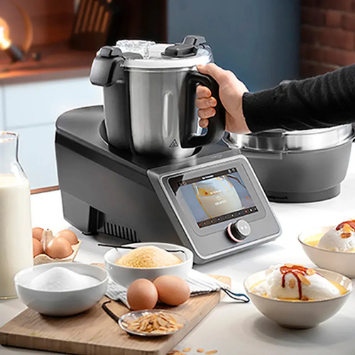 Robot De Cocina Easycook Vonne Con Wifi Y Pantalla Tactil Negro/plateado
