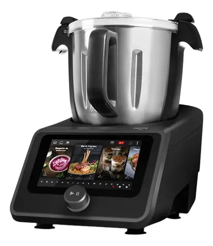 Robot De Cocina Easycook Vonne Con Wifi Y Pantalla Tactil Negro/plateado